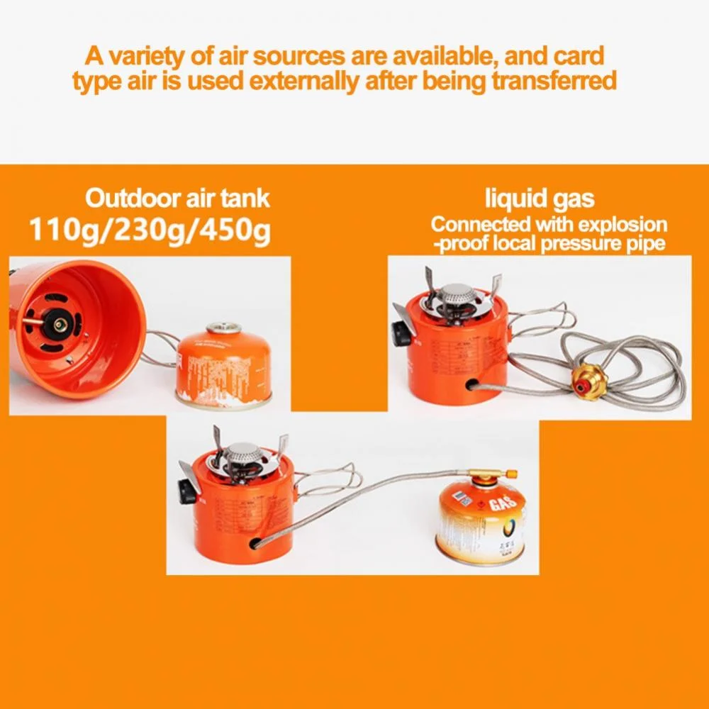 2 in 1 Camping Outdoor Propane Heater & Stove, Gas Stove Camp Garage Tent Hunting Blind Heater for Ice Fishing Backpacking Hiking Hunting Survival Emergency (Red)