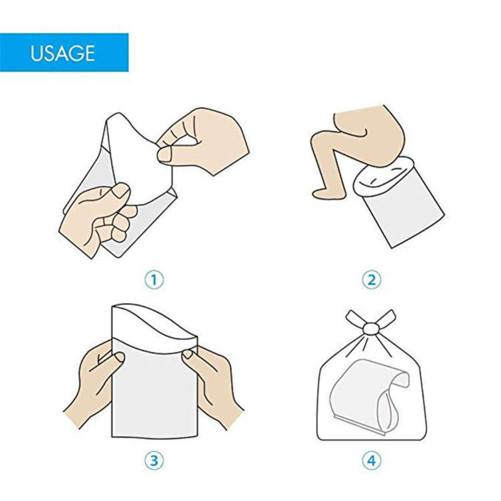 4Pcs Disposable Urine Bags Camping Pee Bags for Men Women, Disposable Urinals Vomit Bags for Travel Urinal Toilet Traffic Jam Emergency Portable Toilet
