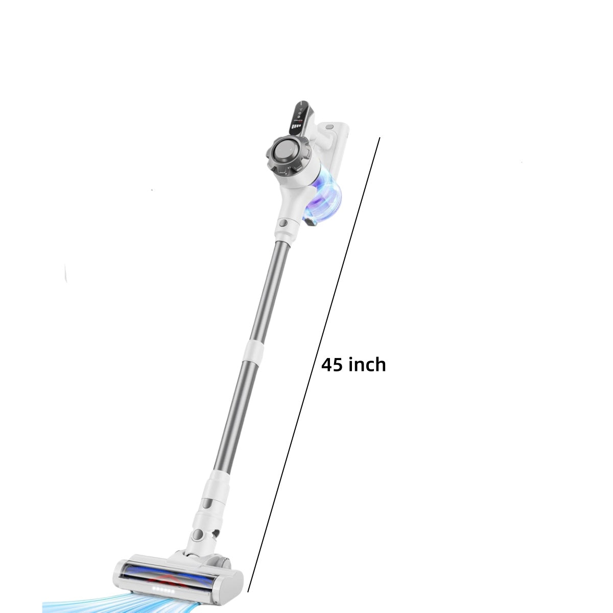 Cordless Vacuum Cleaner, 8-in-1 Lightweight Stick Vacuum with 45mins Runtime, Powerful Suction Cordless Vacuum for Carpet, Tile, Pet Hair, Hardwood Floors