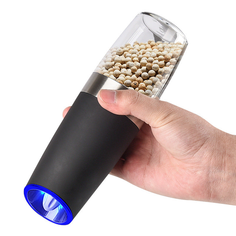 Gravity Electric Salt and Pepper Grinder Set Automatic Salt and Pepper Grinder Set, Adjustable Coarseness, Large Capacity, for Home Kitchen BBQ