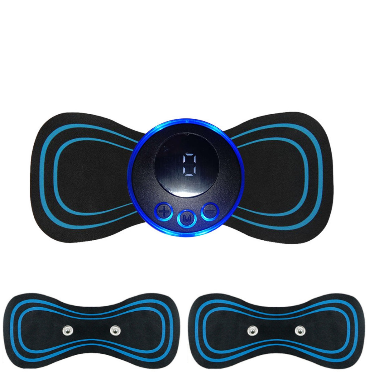 Mini Muscle Body Massager Host with 3 Pads  for Pain Relief for Full Body and Relaxation of Arm, Leg Shoulder, Waist