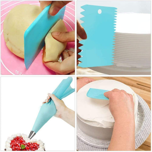 90-Piece Cake Decorating Kit for Beginners – Includes Turntable, 24 Numbered Icing Tips, Russian Piping Nozzles, Cake Leveler, Spatulas & E-Book – Professional Baking Tools