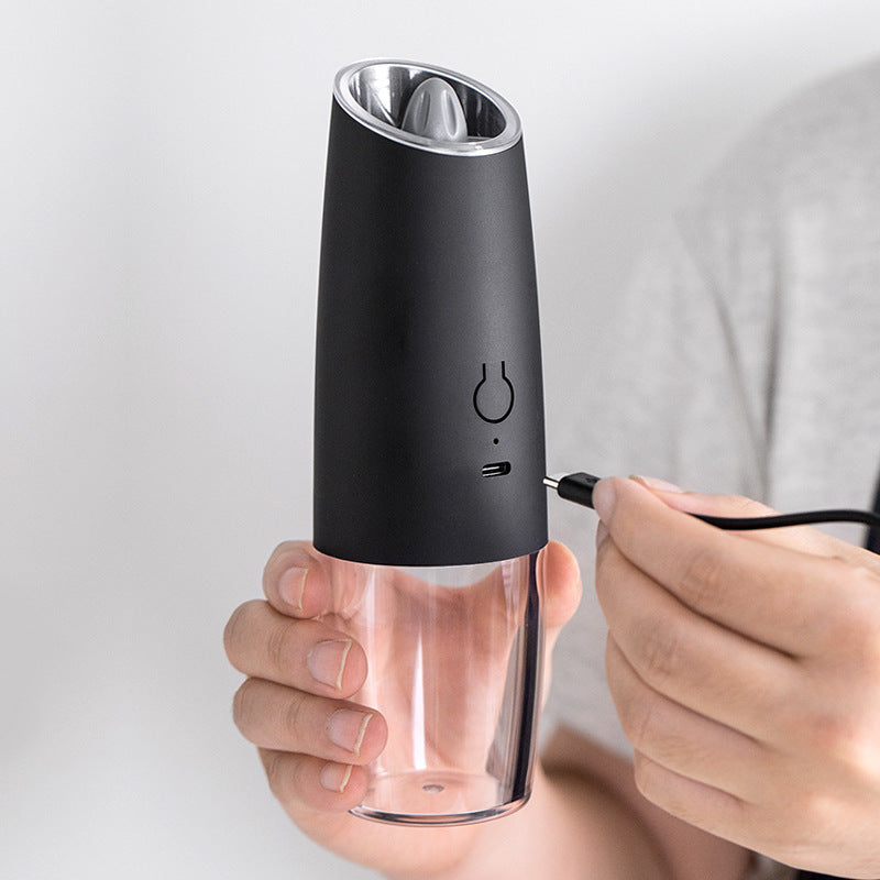 Gravity Electric Salt and Pepper Grinder Set Automatic Salt and Pepper Grinder Set, Adjustable Coarseness, Large Capacity, for Home Kitchen BBQ
