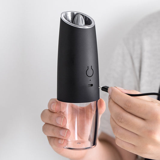 Gravity Electric Salt and Pepper Grinder Set Automatic Salt and Pepper Grinder Set, Adjustable Coarseness, Large Capacity, for Home Kitchen BBQ