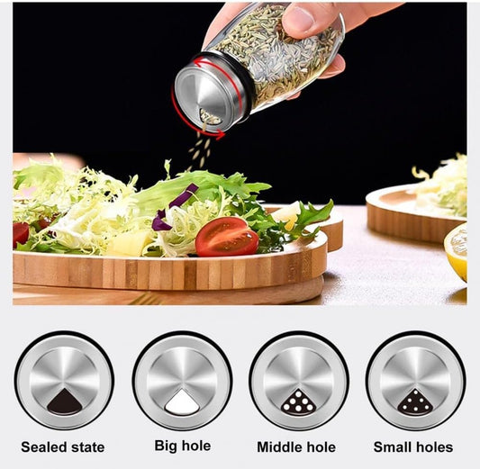 12-Jar Rotating Spice Rack – 360° Spinning Organizer for Kitchen Countertop, Cabinet, Pantry – Condiment Storage Shelf for BBQ, Camping, Family Dinners – Great Holiday Gift (Spices Not Included)
