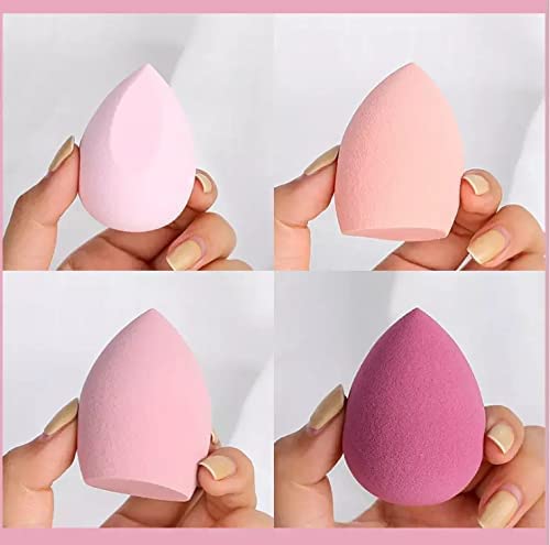 4pcs Makeup Blender Cosmetic Puff Makeup Sponge with Storage Box Foundation Powder Sponge Beauty Tools Women Make Up Accessories