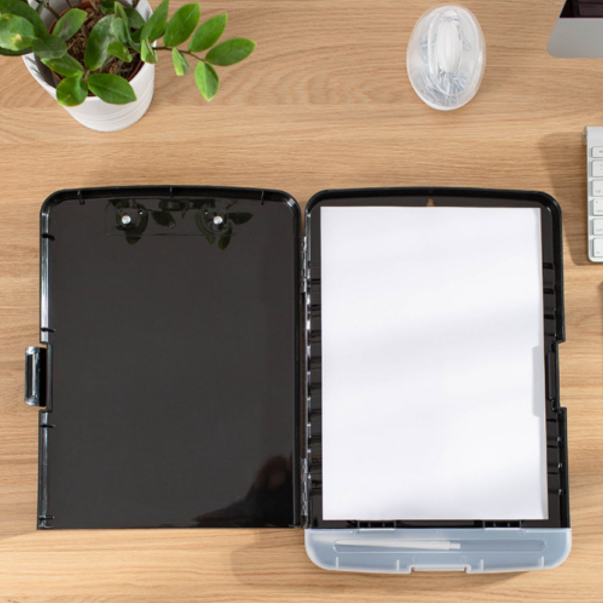 Clipboard with Storage, A4 Binder Clipboards with Pen Holder,Plastic Storage Clipboard