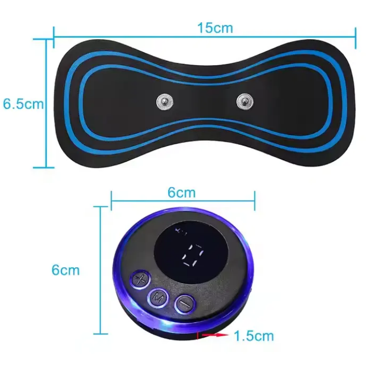 Mini Muscle Body Massager Host with 3 Pads  for Pain Relief for Full Body and Relaxation of Arm, Leg Shoulder, Waist