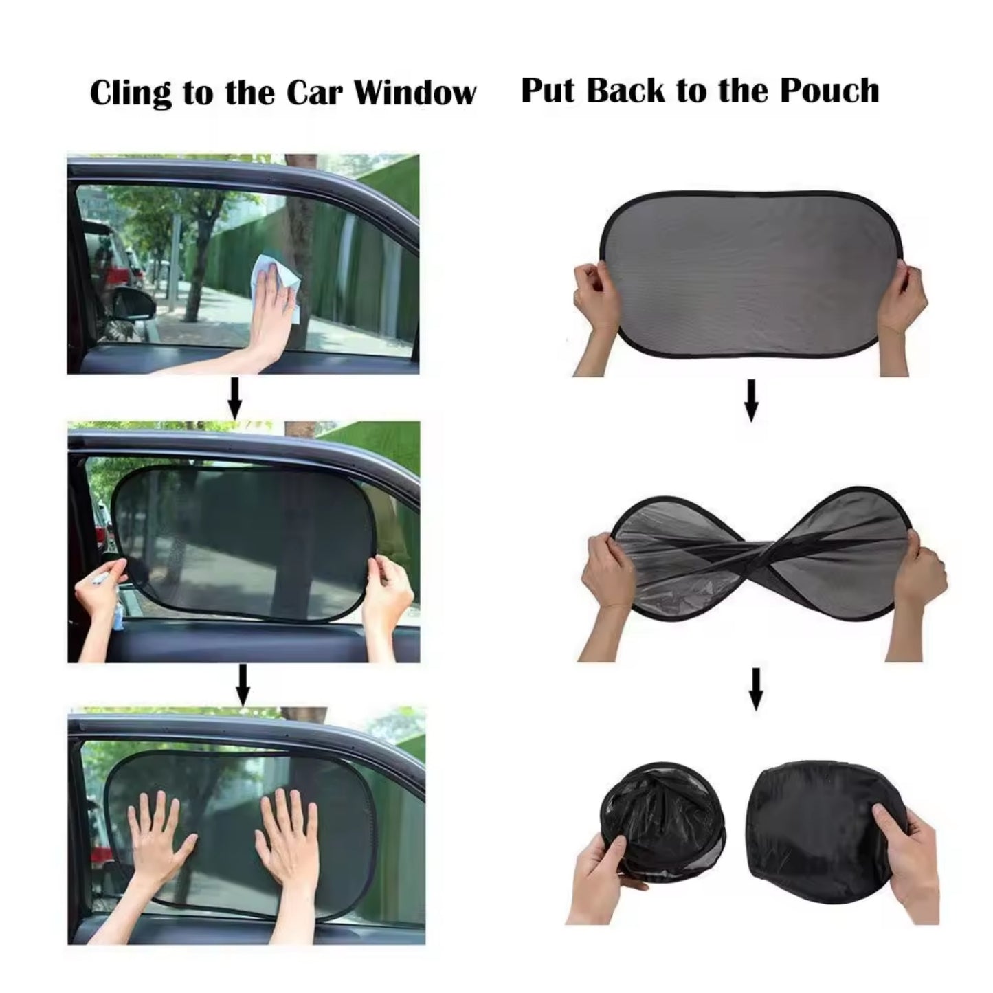 Car Window Shades Sunshade Side Windows for Kids Automotive Sun Protection from UV  Medium - 20"x12"