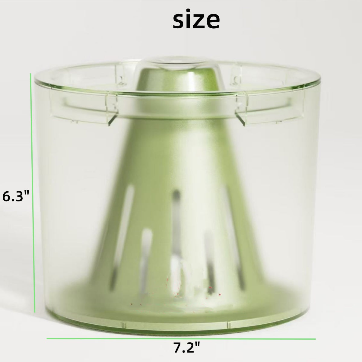 84oz/2.5L Cat Water Fountain with Fully Detachable Design  Pet Water Dispenser with Volcano Rock, Ultra-Quiet Pump