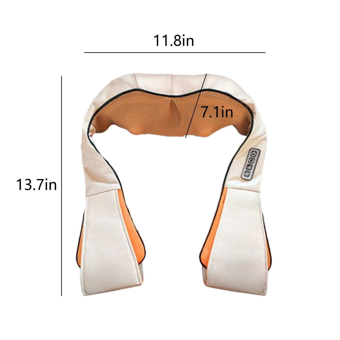 Shiatsu Neck Back Massager with Soothing Heat, Electric Deep Tissue 3D Kneading Massage Pillow for Shoulder, Leg, Muscle Pain Relief, Car, Office and Home