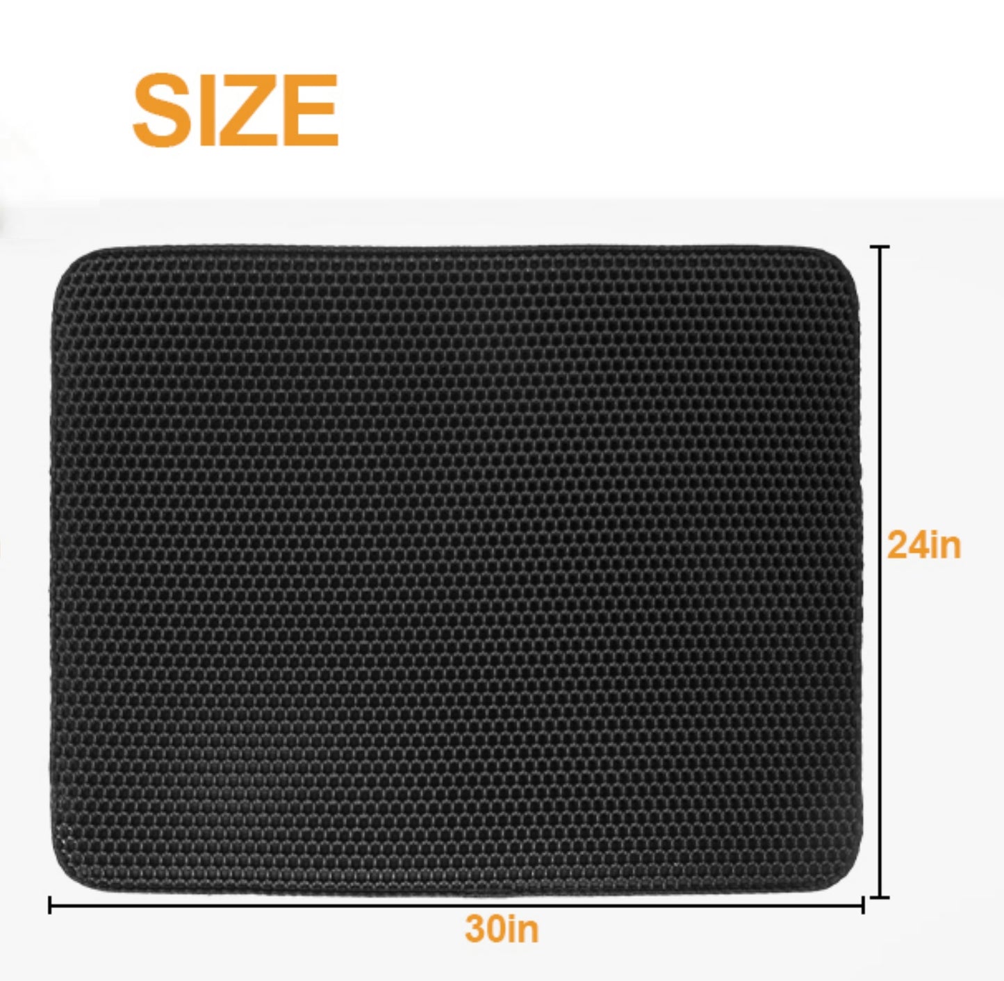 Double-Layer Honeycomb Cat Litter Trapper Mat – Waterproof EVA Mat for Litter Scatter Control, Non-Slip Floor Protection