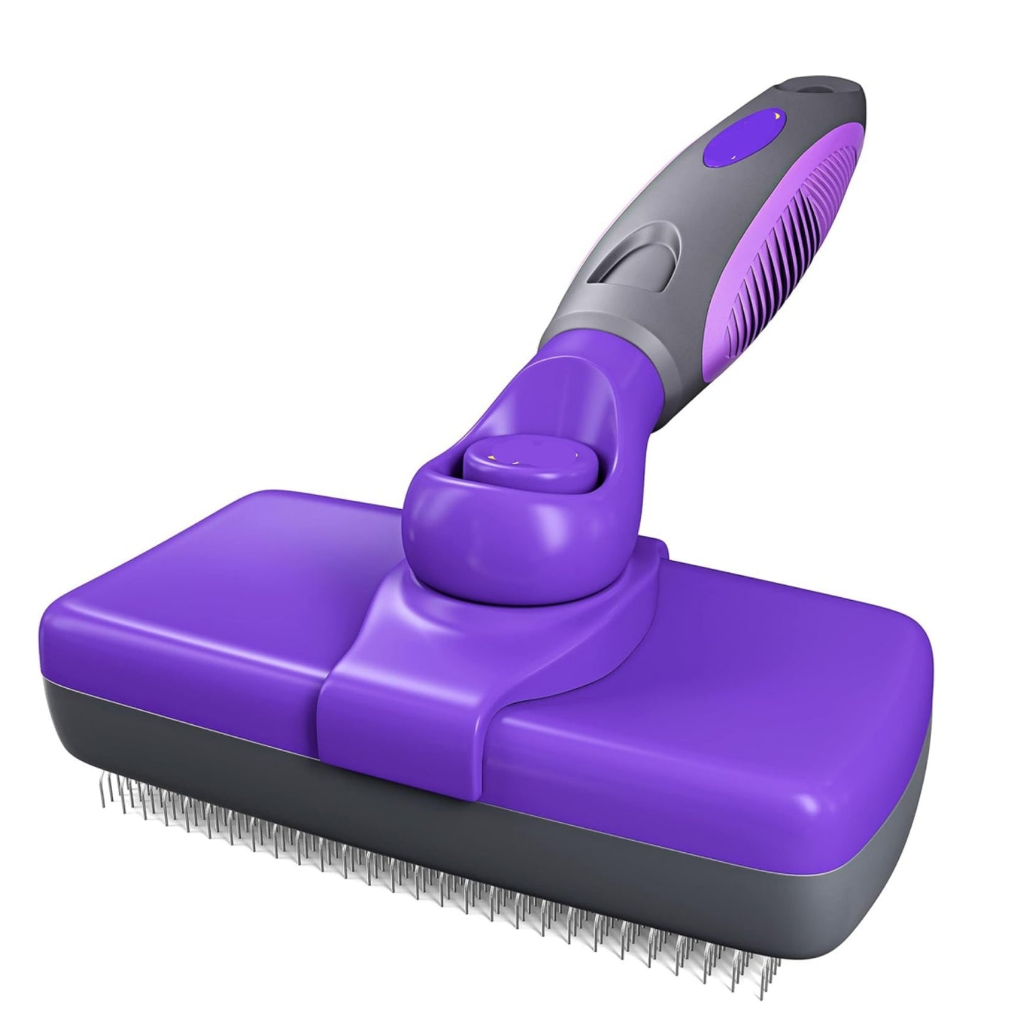Self Cleaning Slicker Brush for Dogs and Cats - Pet Hair Brush for Shedding Long and Short Hair - Cat and Dog Grooming Tool