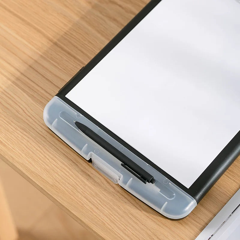 Clipboard with Storage, A4 Binder Clipboards with Pen Holder,Plastic Storage Clipboard