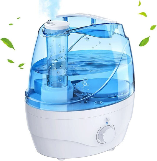 2.2L humidifier, 28dB Whisper-Quiet Cool Mist Humidifier with Auto Shut-off, Smart Sensor, up to 24 hours, Air Humidifier for bedroom Sleeping, Home Office