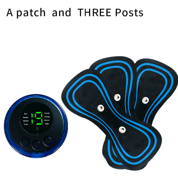 Mini Muscle Body Massager Host with 3 Pads  for Pain Relief for Full Body and Relaxation of Arm, Leg Shoulder, Waist