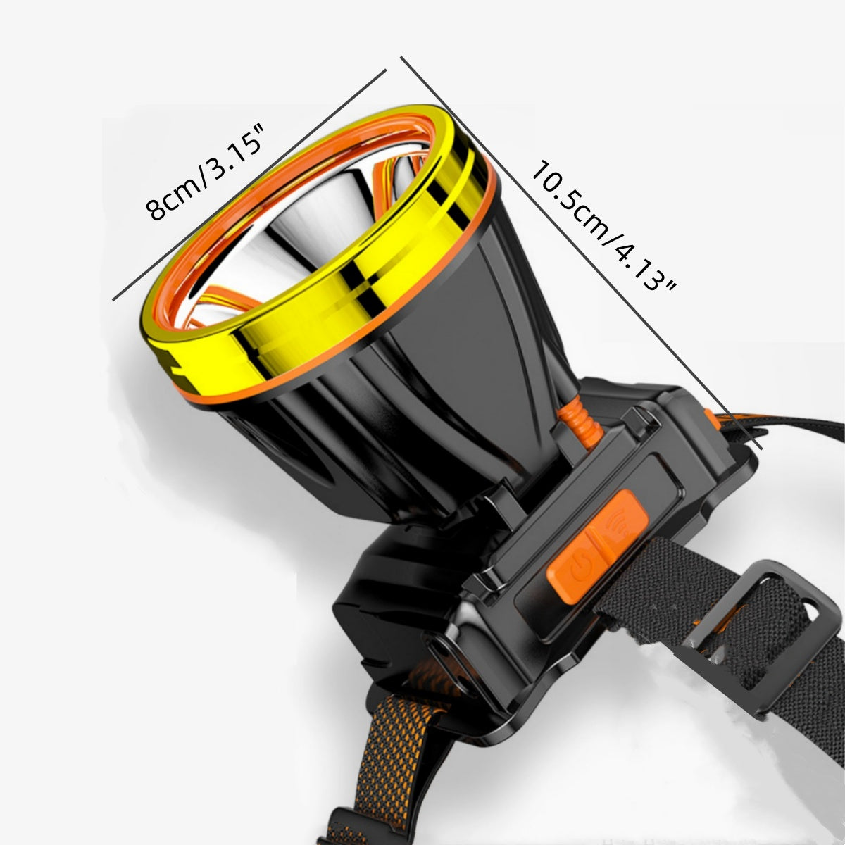 Rechargeable High-Power LED Headlamp Super Bright Waterproof Headlight with Motion Sensor, Spotlight for Hunting, Fishing, Camping & Hiking