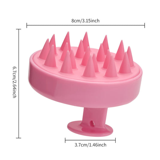 Shampoo Brush, Hair Scrubber for Exfoliation, Soft Silicone Brush for Hair Growth and Dandruff Removal
