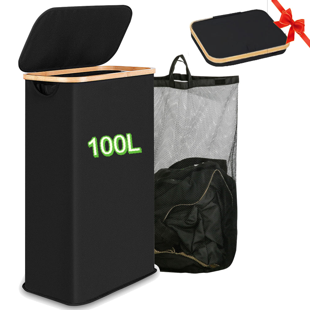 Laundry Hamper with Lid for Bedroom & Laundry Room, Durable Fabric Clothes Hamper with Handles, Mesh Baskets,  Laundry Baskets laundry basket laundry hamper laundry bag laundry room organization