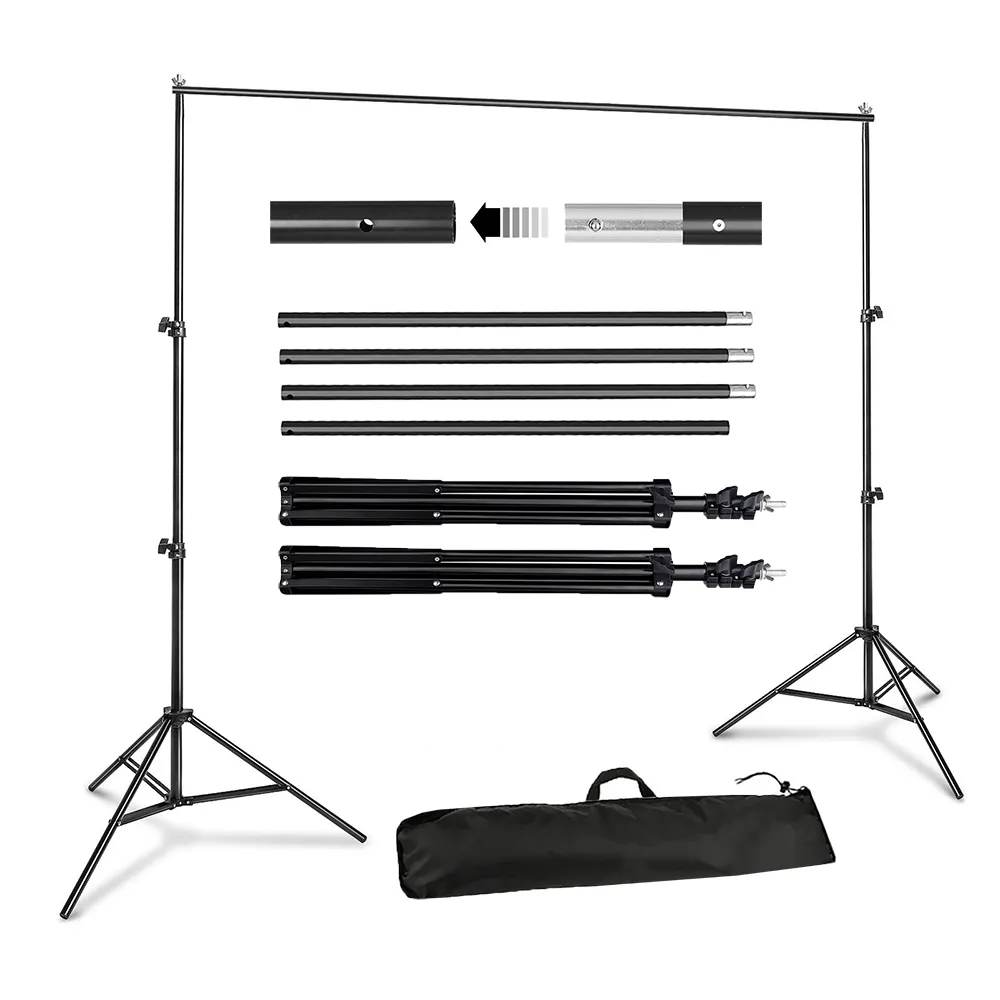 Photo Backdrop Stand Kit - Photography Photo Video Studio 6.5 x 10ft Greenscreen Backdground Stand Support Stand Kit