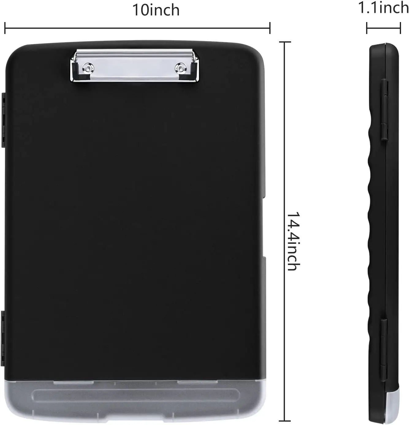 Clipboard with Storage, A4 Binder Clipboards with Pen Holder,Plastic Storage Clipboard