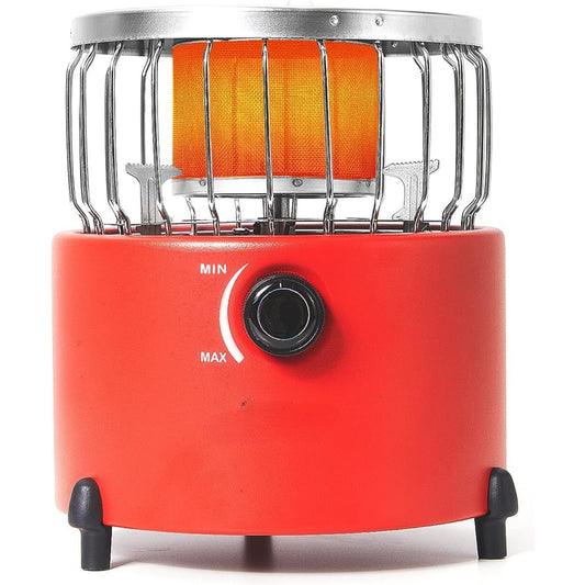 2 in 1 Camping Outdoor Propane Heater & Stove, Gas Stove Camp Garage Tent Hunting Blind Heater for Ice Fishing Backpacking Hiking Hunting Survival Emergency (Red)