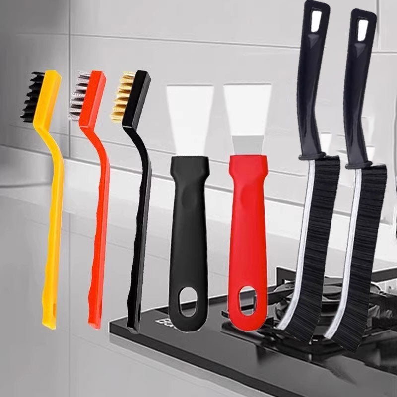 21Pcs Household Cleaning Set Small Cleaning Brush & Wire Washing Rags Hard Bristle Crevice Cleaning Brush, Long Handle Household Cleaning Tool Suitable for Cups, Bottles, Teapots, Corners